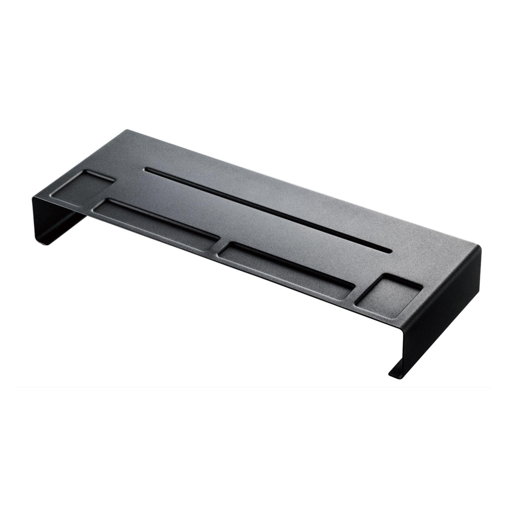 Monitori alus Tower must valgel taustal 