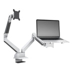 Multibrackets 7350105211898 valge gaasiamordiga monitori- ja sulearvutihoidja