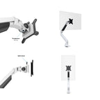 Multibrackets monitorihoidja valge